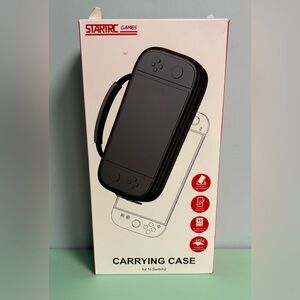 Startrc Nintendo Switch 2 Black Carrying Case, Kids Console Case